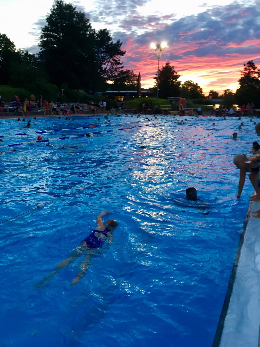 Wendlingen im Sonnenuntergang